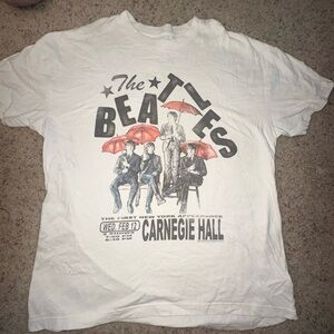 Abercrombie & Fitch White Crewneck Logo Tee